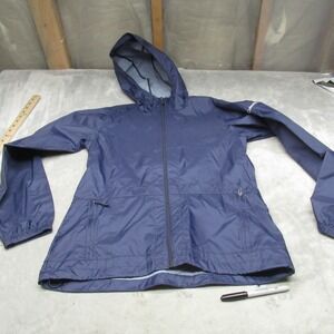 Columbia Jacket Womens Medium Blue Wind Rain Windbreaker Lightweight Outdoor
